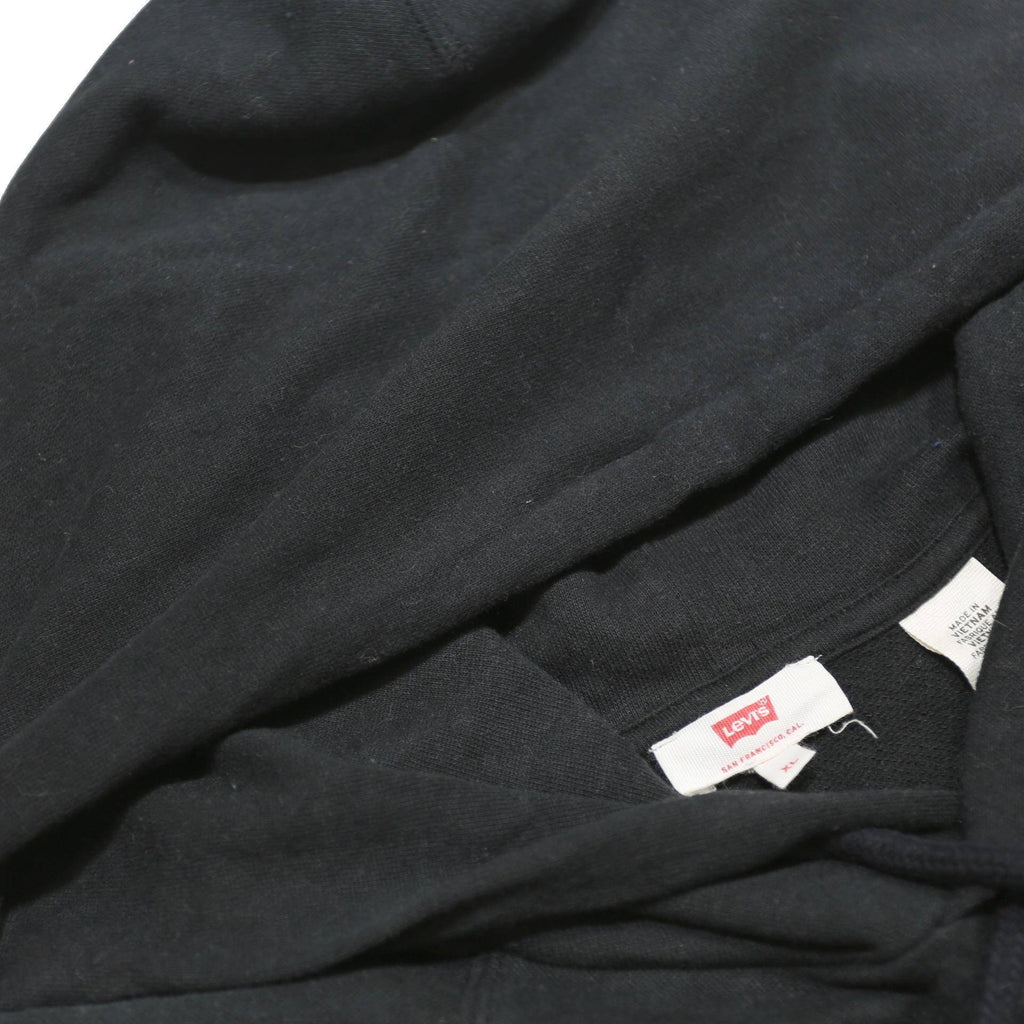 LEVI'S Womens Black Hoodie XL Cotton Blend Pullover Logo Sweatshirt