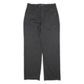 HIS JEANS Mens Cotton Blend Black Regular Straight Trousers W31 L31 Classic Zip