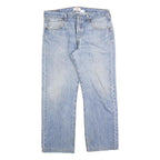 LEVI'S 501 Mens Jeans Blue Regular Straight Denim Medium W36 L28 Classic Button