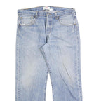 LEVI'S 501 Mens Jeans Blue Regular Straight Denim Medium W36 L28 Classic Button