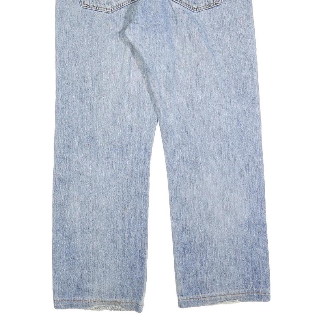 LEVI'S 501 Mens Jeans Blue Regular Straight Denim Medium W36 L28 Classic Button