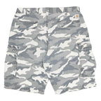 CARHARTT Mens Grey Camouflage Cargo Cotton Shorts L W36 Relaxed Fit