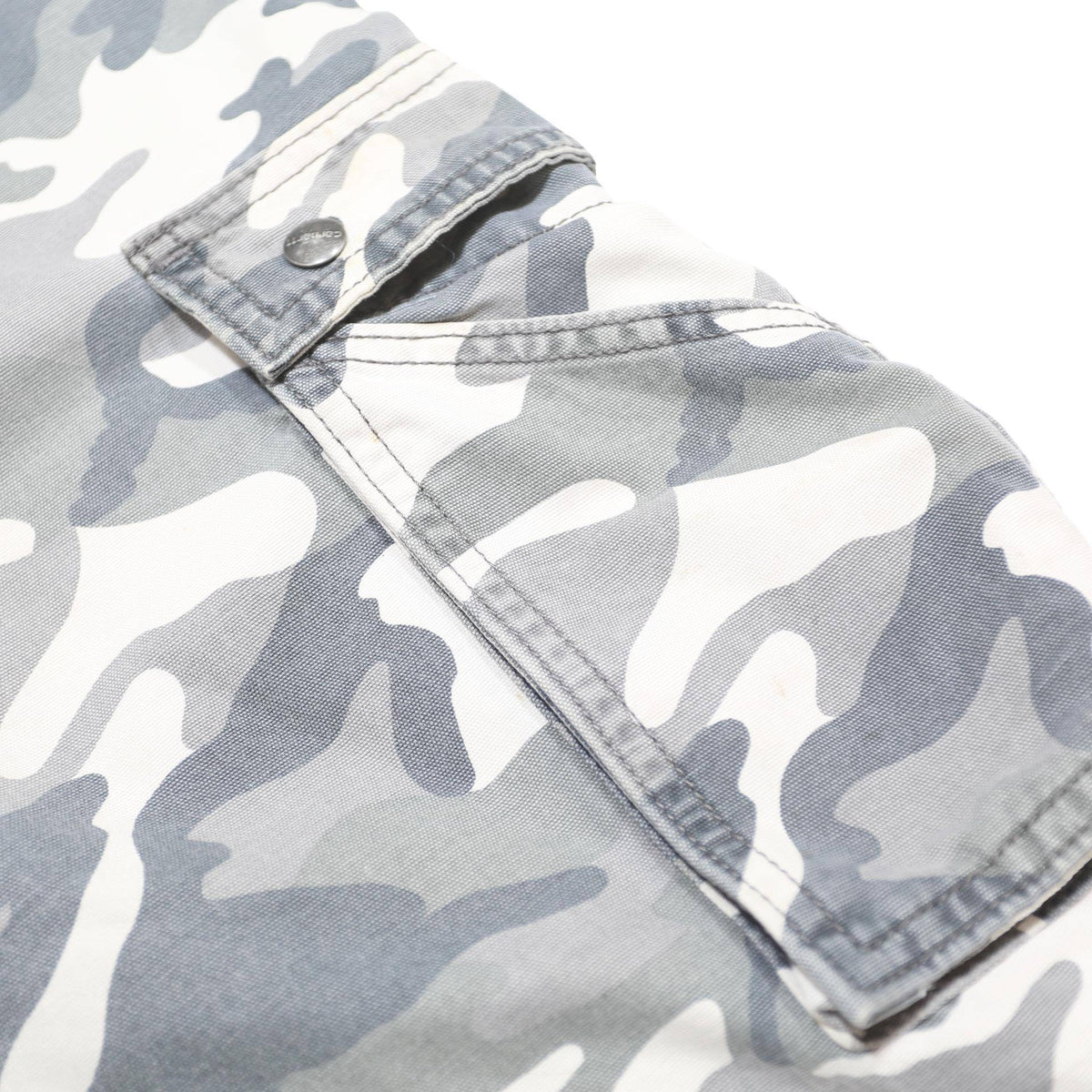 CARHARTT Mens Grey Camouflage Cargo Cotton Shorts L W36 Relaxed Fit