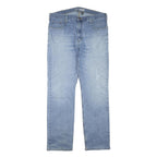 CARHARTT Mens Jeans Blue Regular Straight Denim Light W38 L34 Zip Cotton Blend