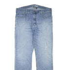 CARHARTT Mens Jeans Blue Regular Straight Denim Light W38 L34 Zip Cotton Blend