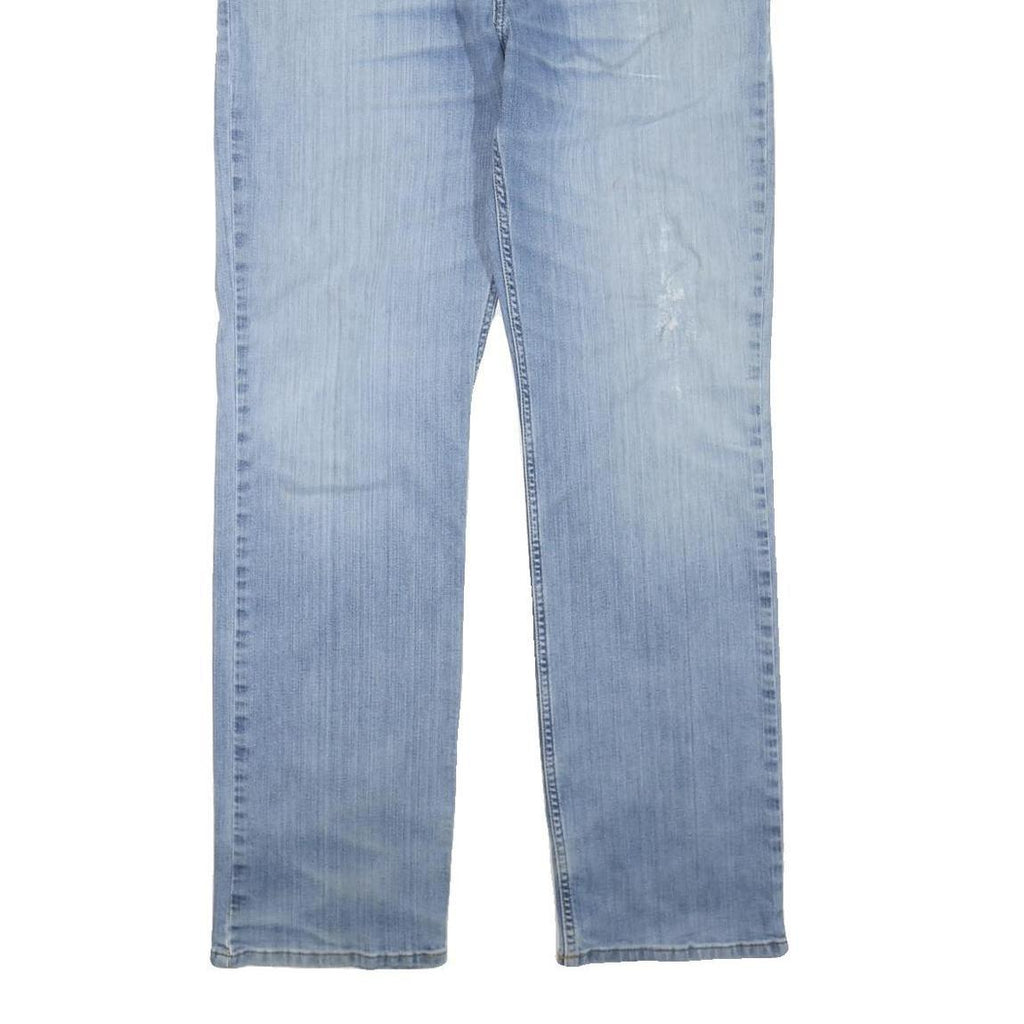 CARHARTT Mens Jeans Blue Regular Straight Denim Light W38 L34 Zip Cotton Blend