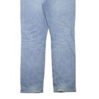 CARHARTT Mens Jeans Blue Regular Straight Denim Light W38 L34 Zip Cotton Blend