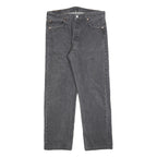 LEVI'S 501 Mens Jeans Black Regular Straight Denim Raw W34 L28 Button Closure