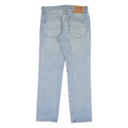 LEVI'S 502 Jeans Customised Mens Blue Regular Tapered Stone Wash W28 L30