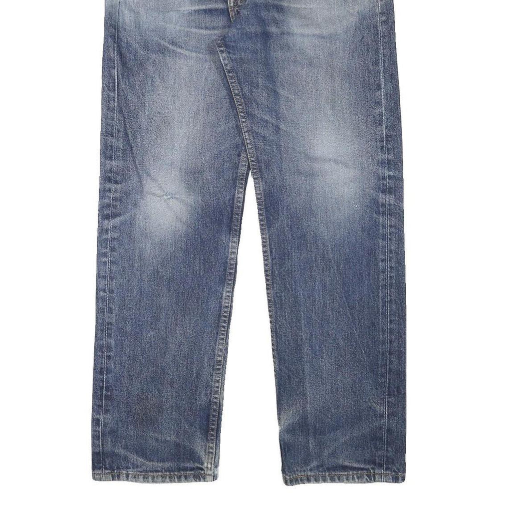 LEVI'S 505 Mens Jeans Blue Regular Straight Denim Medium W35 L30 Classic Zip