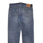 LEVI'S 505 Mens Jeans Blue Regular Straight Denim Medium W35 L30 Classic Zip