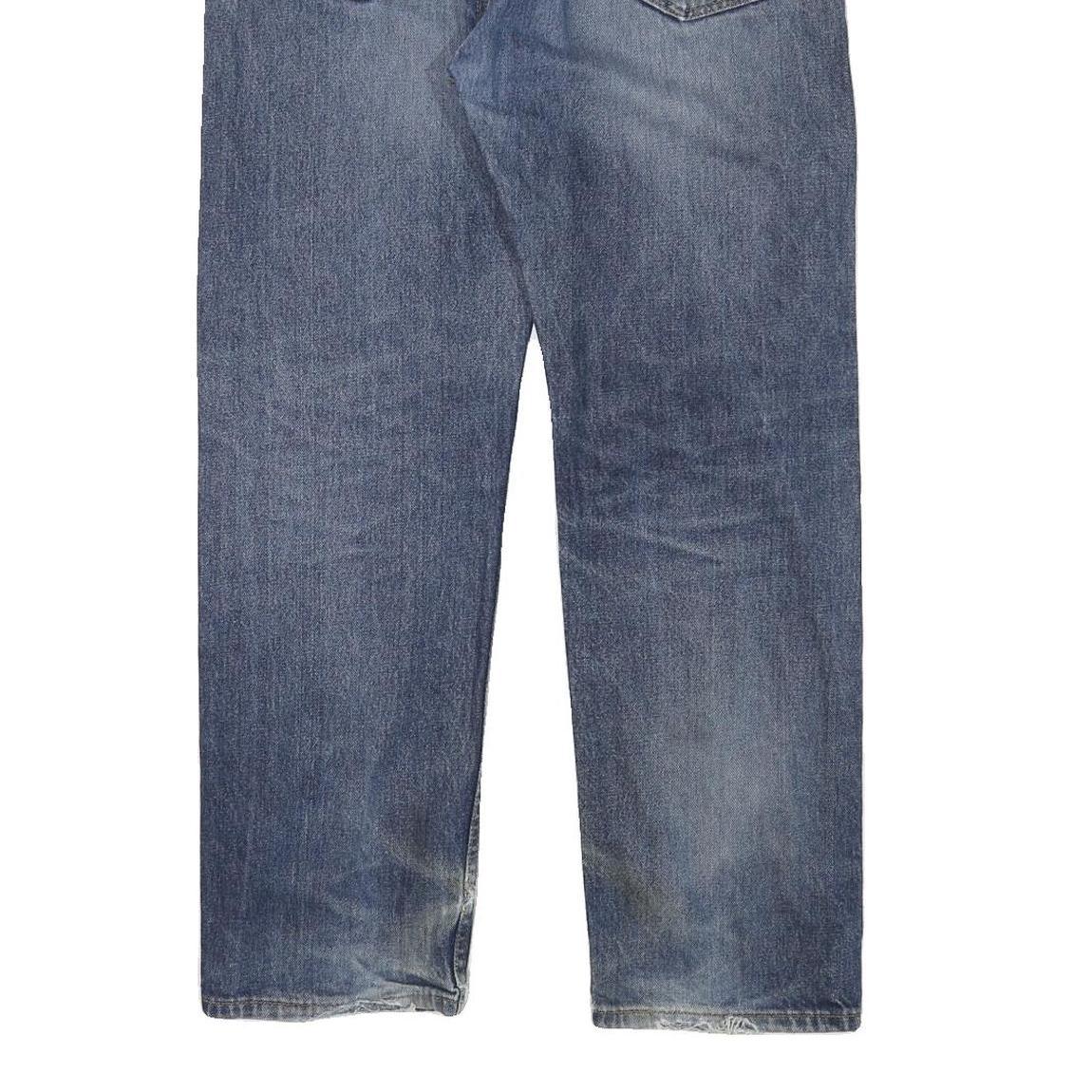 LEVI'S 505 Mens Jeans Blue Regular Straight Denim Medium W35 L30 Classic Zip