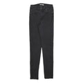 LEVI'S 721 Womens Jeans Black Slim Skinny Denim Medium W26 L30 Stretch Zip