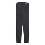 LEVI'S 721 Womens Jeans Black Slim Skinny Denim Medium W26 L30 Stretch Zip