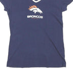 NFL Womens Blue & Orange Denver Broncos V-Neck Short Sleeve S T-Shirt Cotton