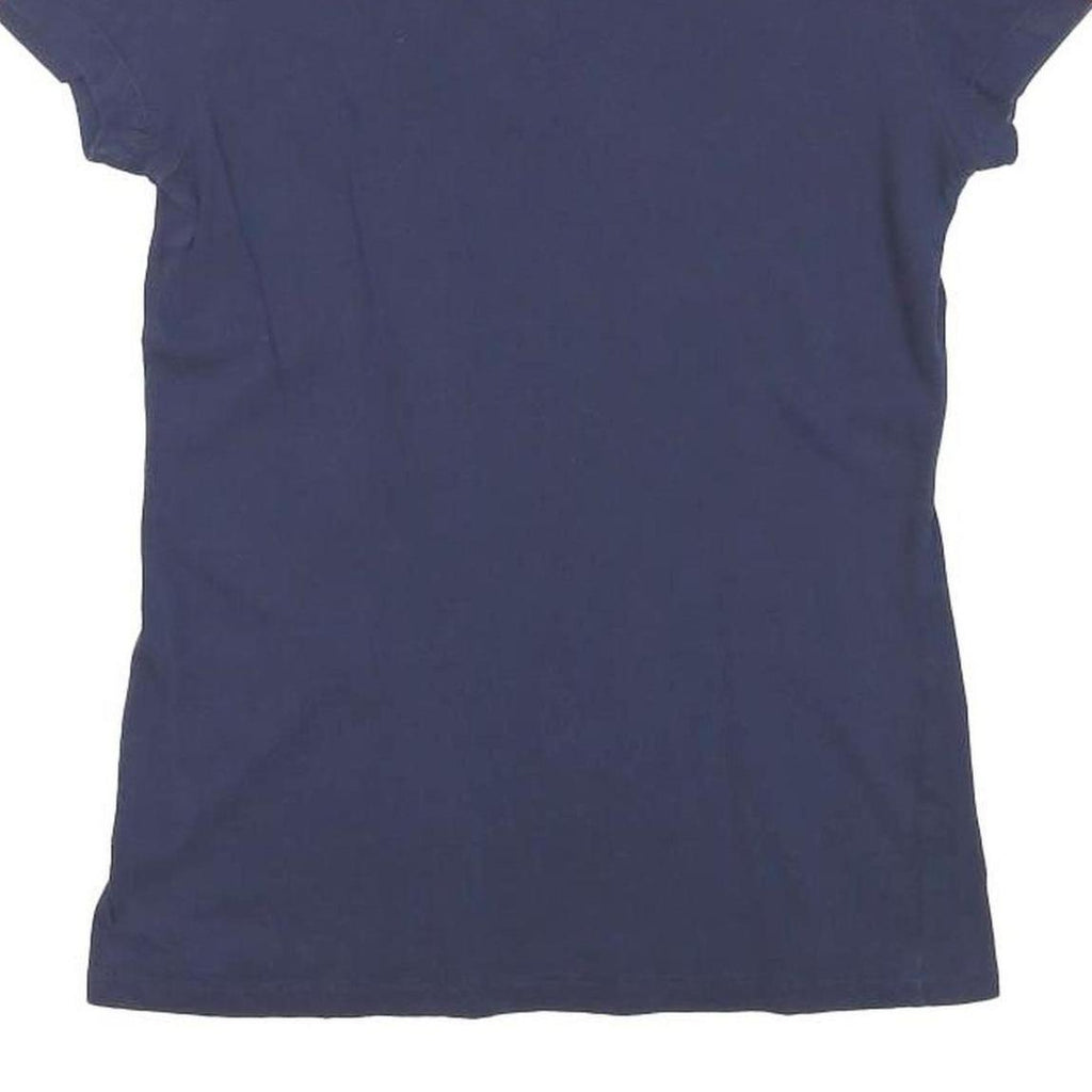 NFL Womens Blue & Orange Denver Broncos V-Neck Short Sleeve S T-Shirt Cotton