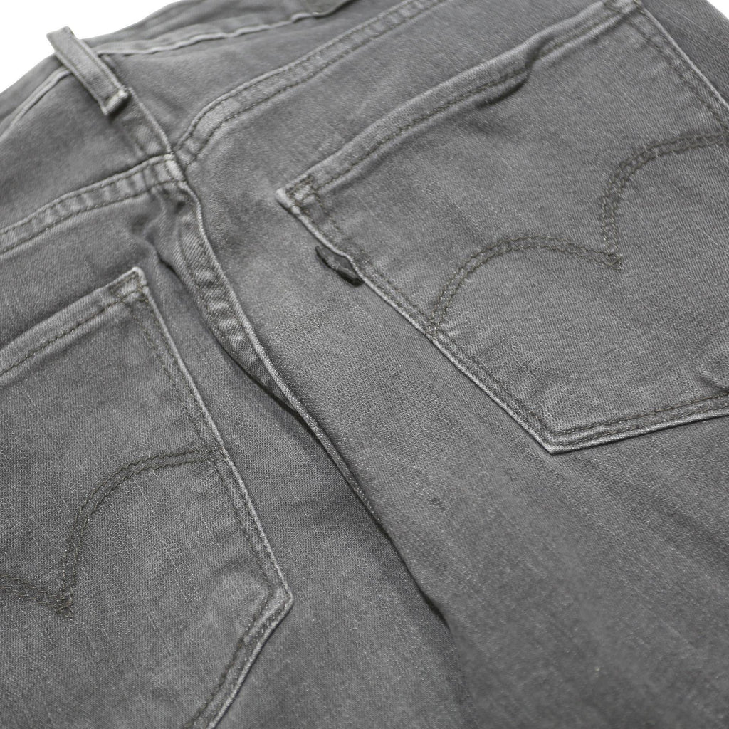 LEVI'S 721 Womens Slim Black Denim Raw Hem Bow Detail W27 L27 Jeans