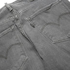 LEVI'S 721 Womens Slim Black Denim Raw Hem Bow Detail W27 L27 Jeans