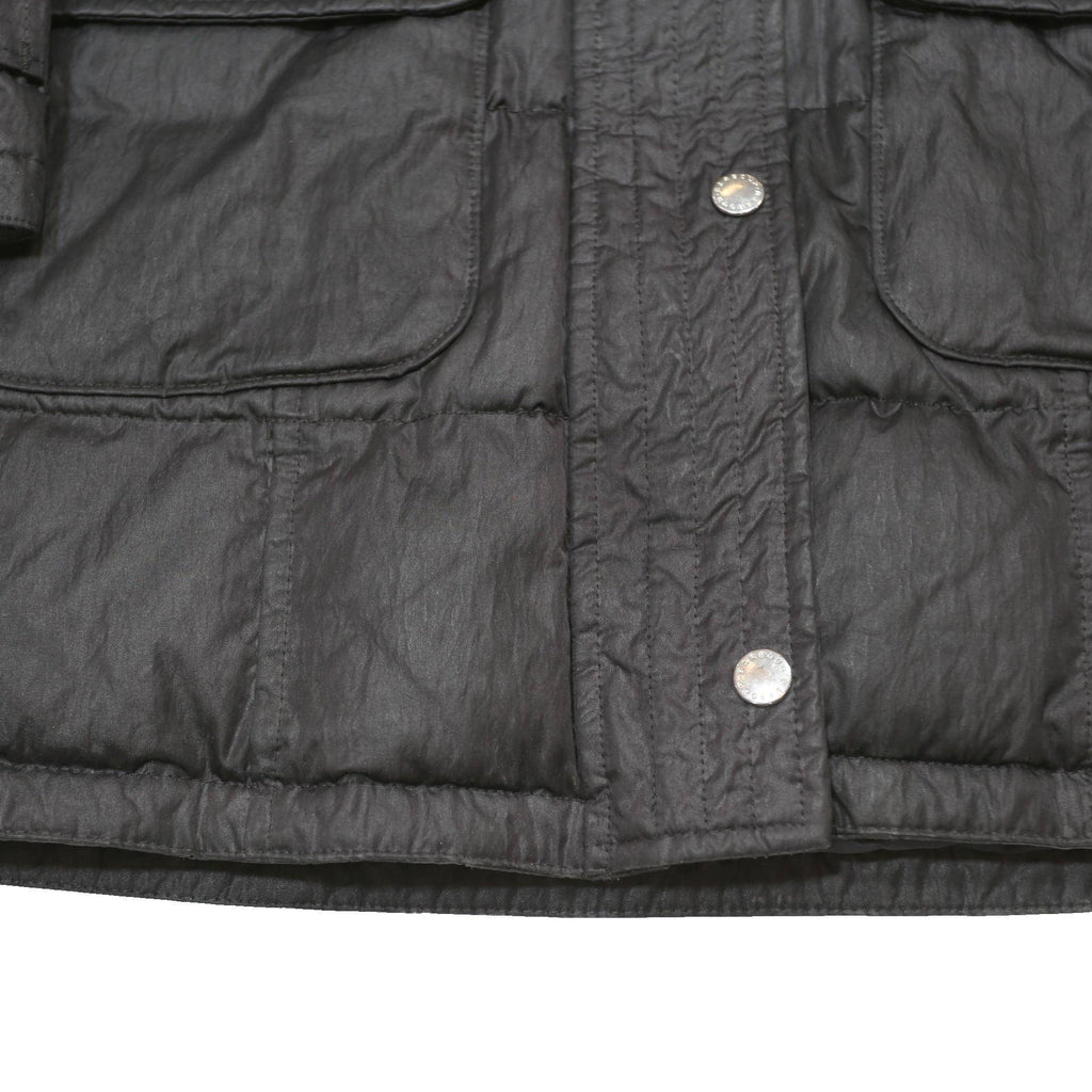 BARBOUR Womens Black Quilted Jacket UK 8 Polyester Blend Long Sleeve Hooded Zip
