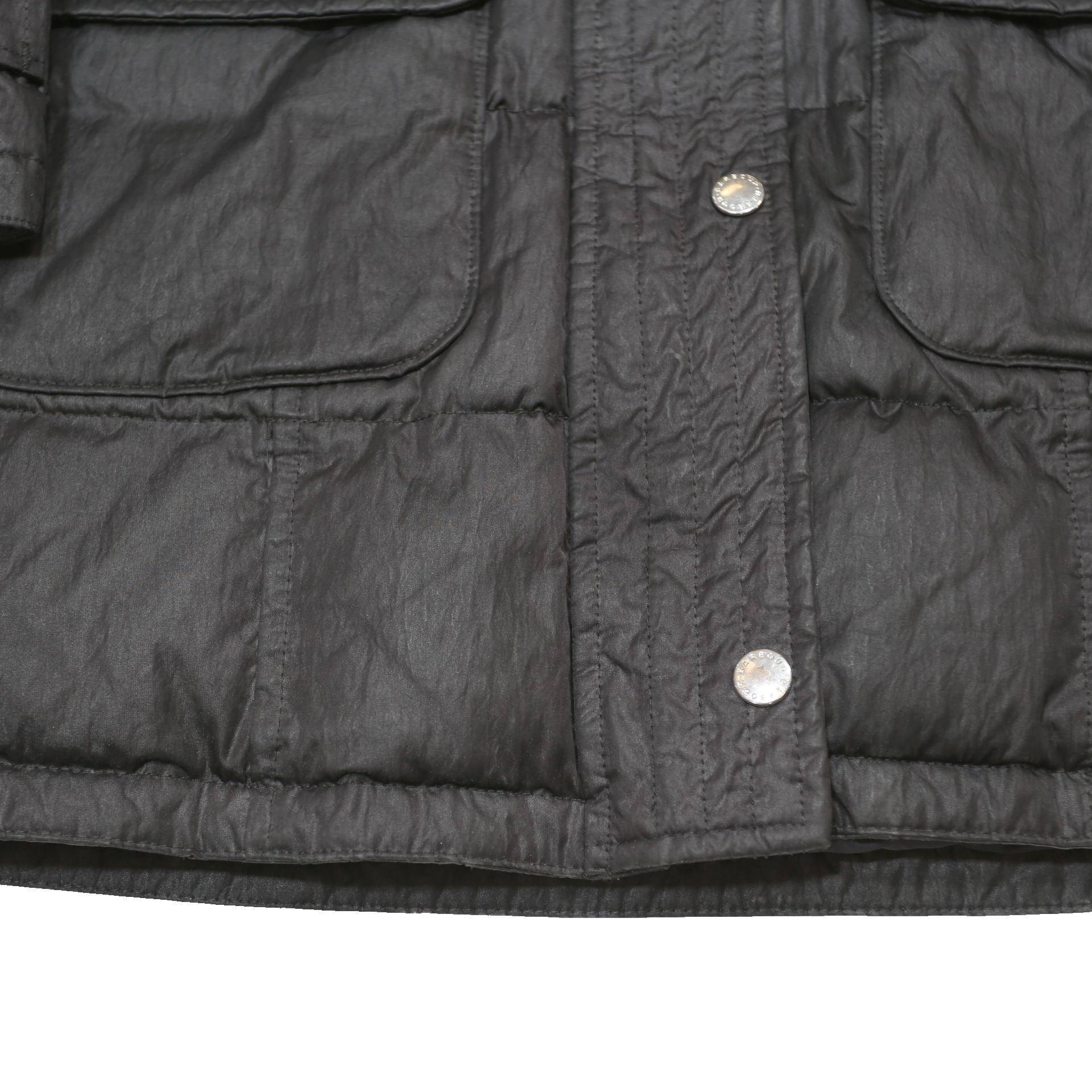 BARBOUR Womens Black Quilted Jacket UK 8 Polyester Blend Long Sleeve Hooded Zip