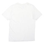 ADIDAS Mens White Cotton Blend Graphic Logo T-Shirt S Short Sleeve Crew Neck