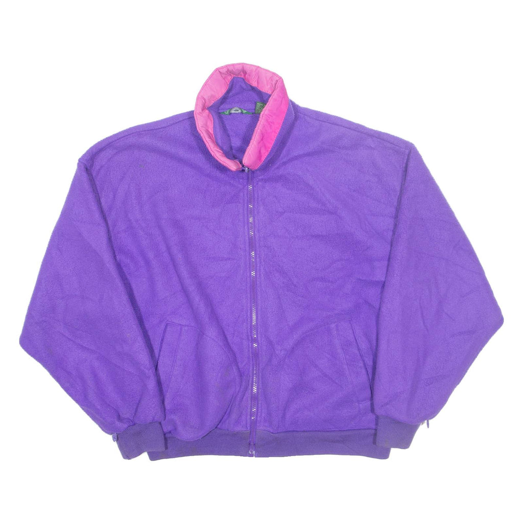 CABIN CREEK Womens Fleece Jacket Purple L
