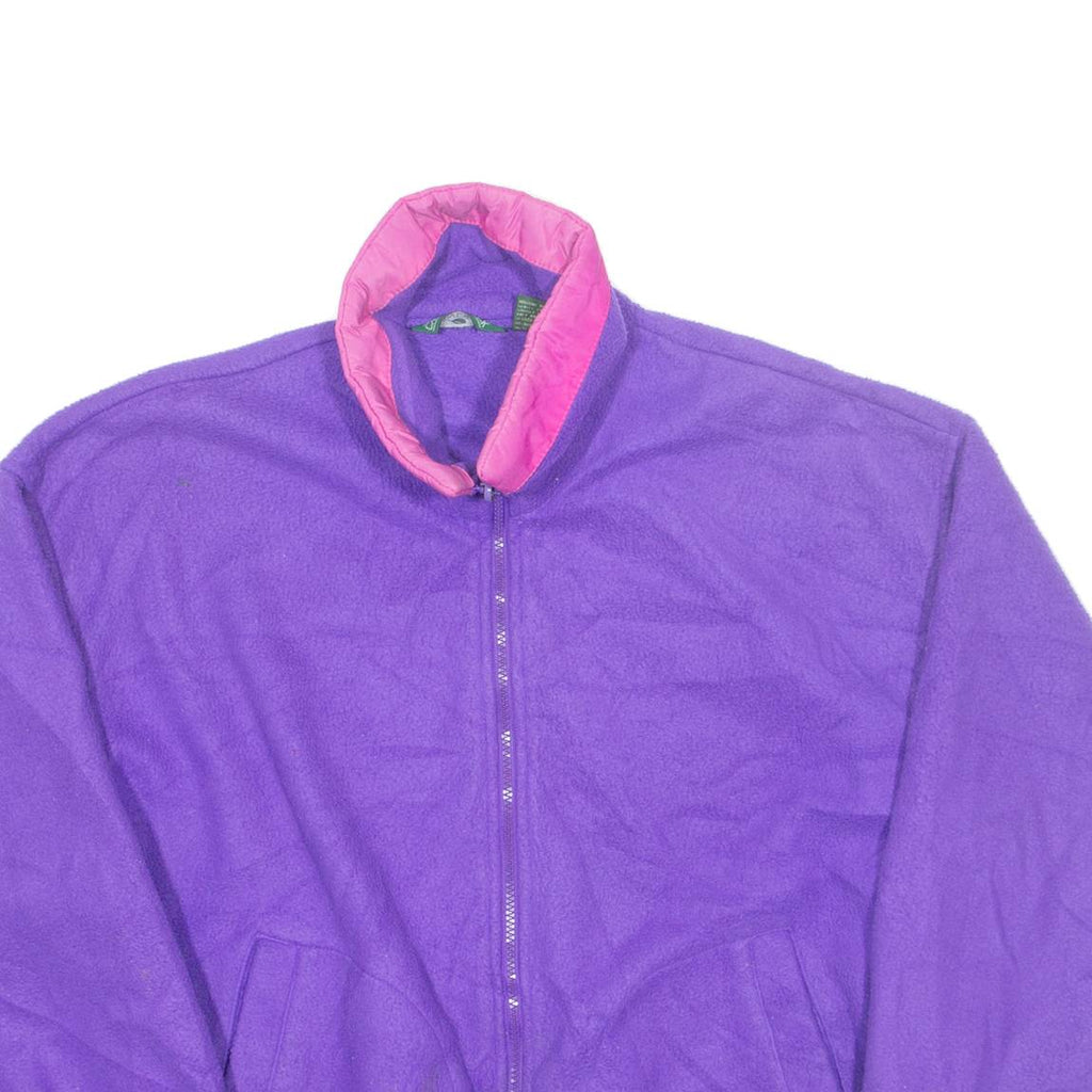 CABIN CREEK Womens Fleece Jacket Purple L