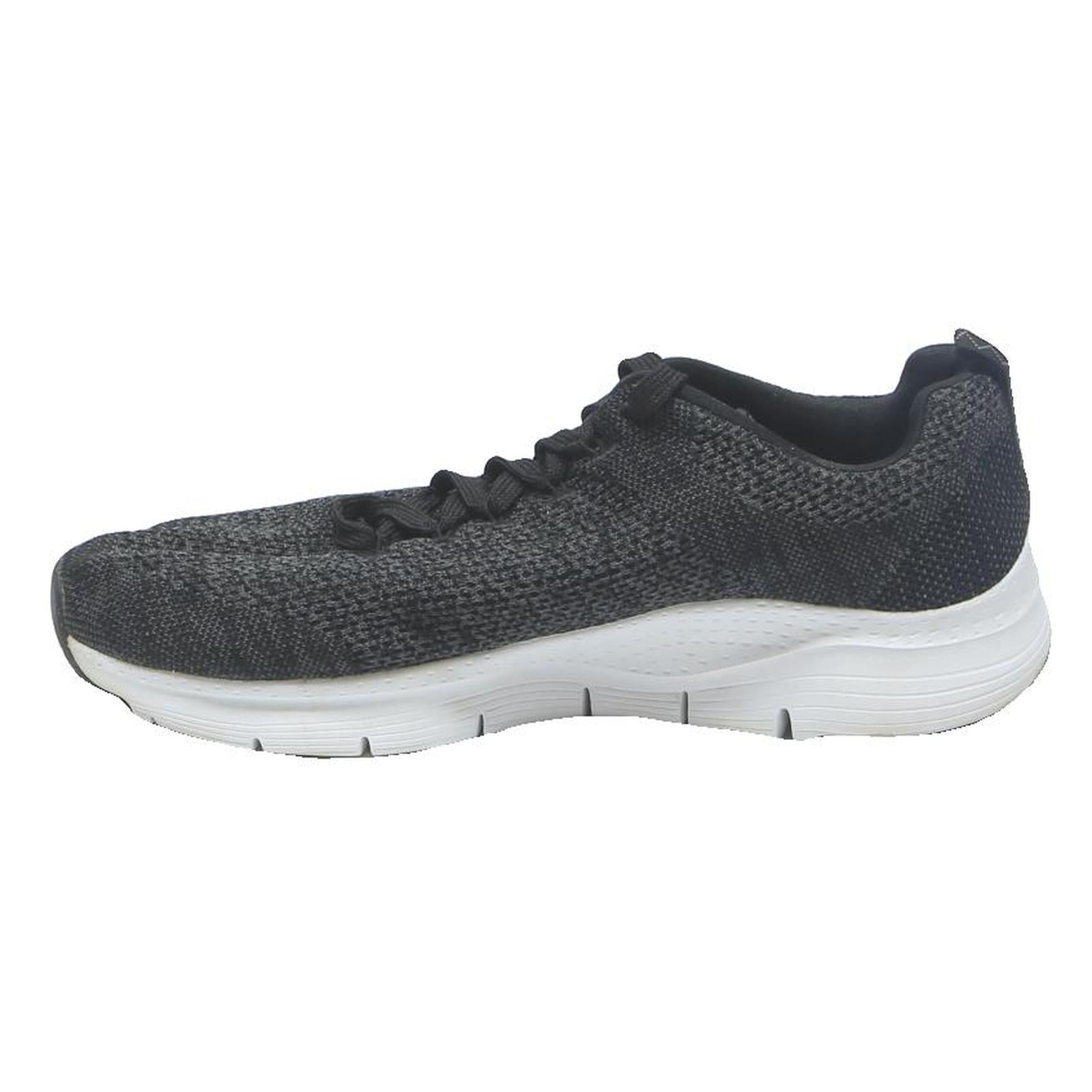 SKECHERS Arch Fit Mens Black Synthetic Trainers UK 11 Lightweight Comfortable