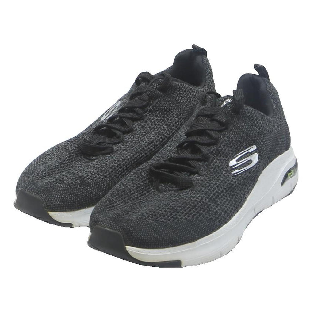 SKECHERS Arch Fit Mens Black Synthetic Trainers UK 11 Lightweight Comfortable