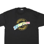 HANES Mens Black Spartans Graphic T-Shirt XL Short Sleeve Crew Neck Official