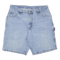 WRANGLER Mens Denim Blue Shorts L W34 Casual Cotton Blend Relaxed Fit