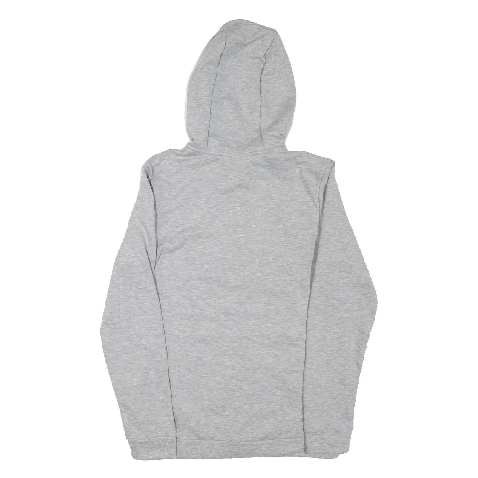 NIKE Mens Grey Hoodie S Full Zip Cotton Blend Sweatshirt Sports Casual