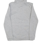 NIKE Mens Grey Hoodie S Full Zip Cotton Blend Sweatshirt Sports Casual