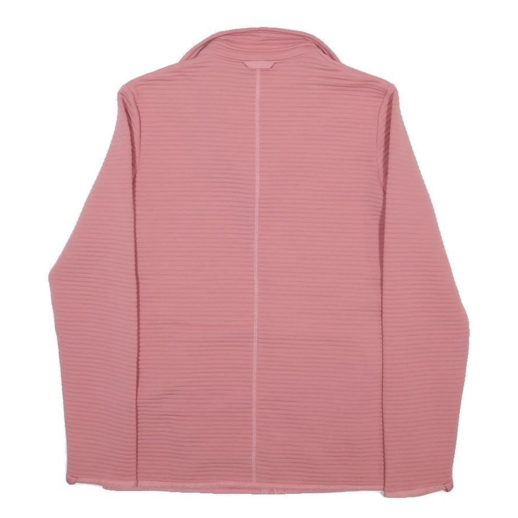 JACK WOLFSKIN Womens Pink Jacket S Polyester Plain Outdoor Zip S Size