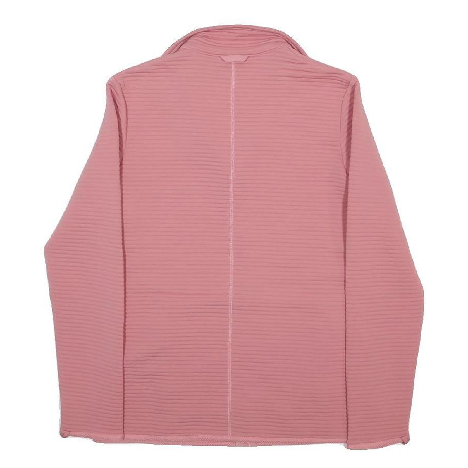 JACK WOLFSKIN Womens Pink Jacket S Polyester Plain Outdoor Zip S Size