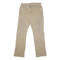 CARHARTT Mens Cotton Blend Beige Regular Straight Trousers W34 L32 Workwear