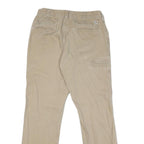 CARHARTT Mens Cotton Blend Beige Regular Straight Trousers W34 L32 Workwear