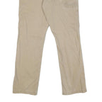 CARHARTT Mens Cotton Blend Beige Regular Straight Trousers W34 L32 Workwear