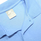 NIKE Mens Blue Short Sleeve Plain 2XL Cotton Polo Shirt Classic Sportswear