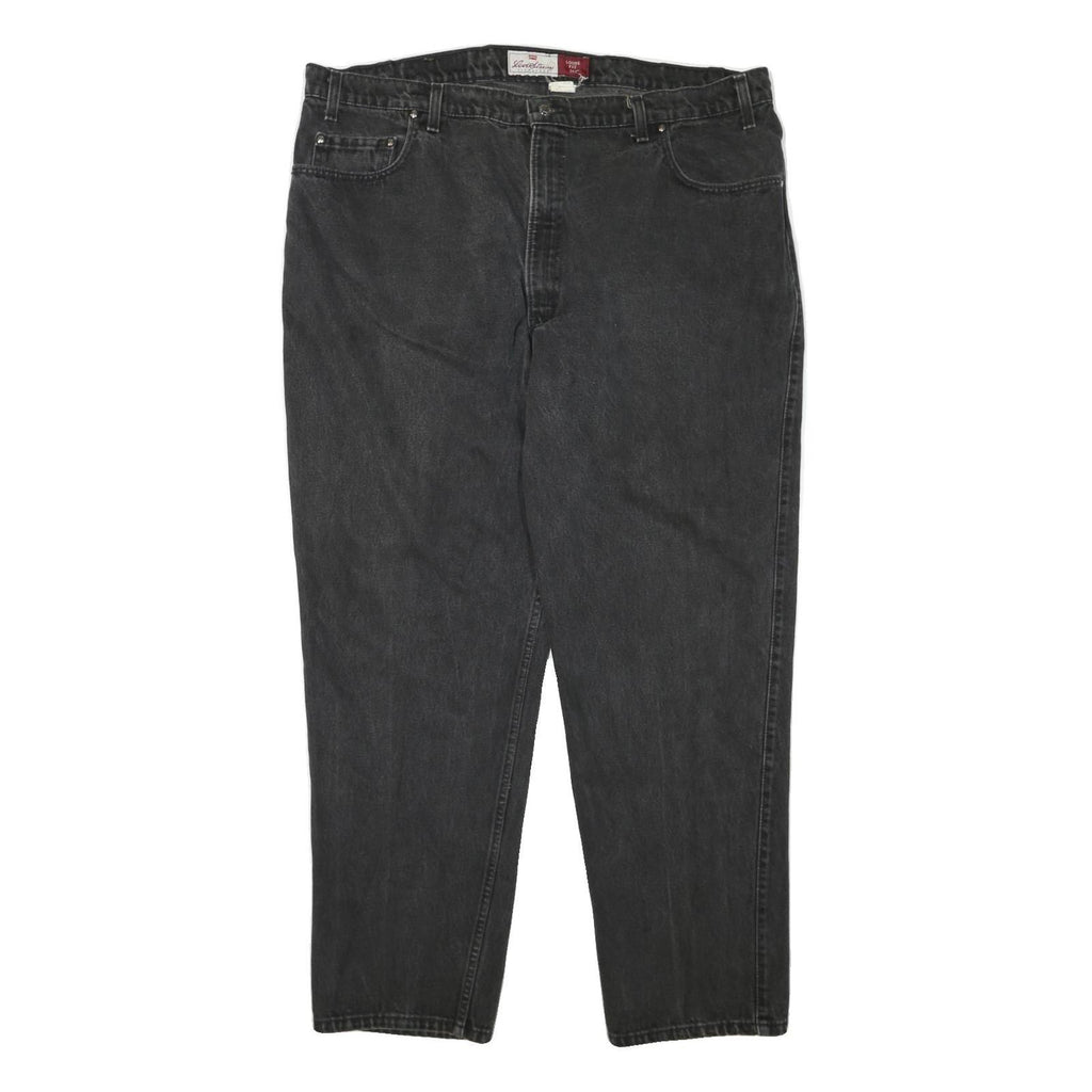 LEVI'S 545 Womens Jeans Black Loose Straight Denim Medium W44 L30 Cotton Blend