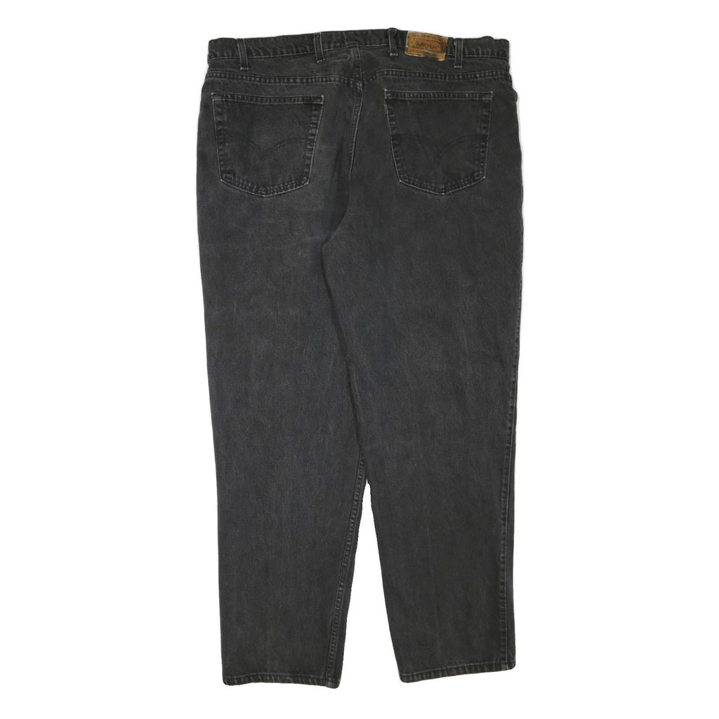 LEVI'S 545 Womens Jeans Black Loose Straight Denim Medium W44 L30 Cotton Blend