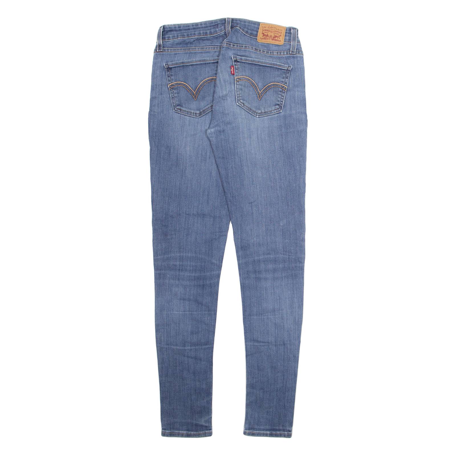 LEVI'S Womens Jeans Blue Regular Tapered Stone Wash W26 L29