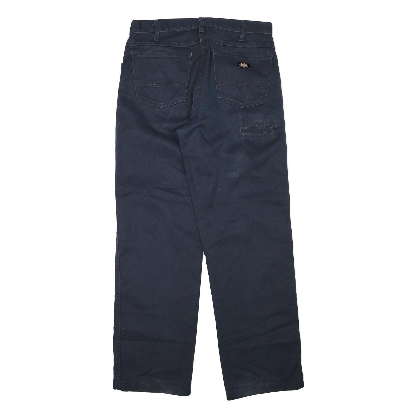 DICKIES Mens Regular Fit Blue Denim Regular Jeans W34 L34 Workwear Cotton Blend