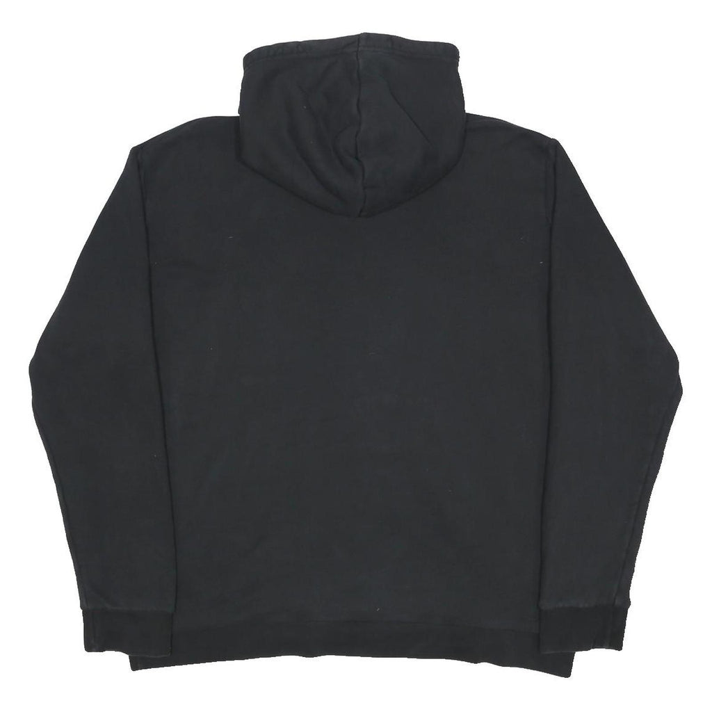 ADIDAS Mens Black Hoodie XL Cotton Blend Pullover Logo Sweater Casual