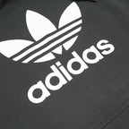 ADIDAS Mens Black Hoodie XL Cotton Blend Pullover Logo Sweater Casual