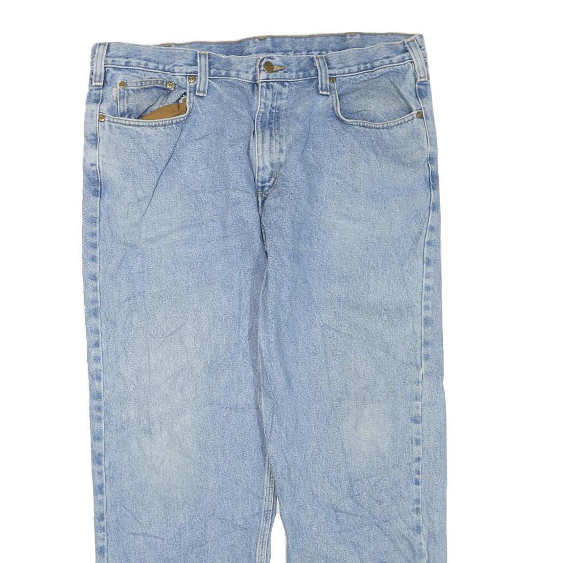 CARHARTT Mens Regular Fit Light Blue Denim Jeans W40 L30 Classic Cotton Blend