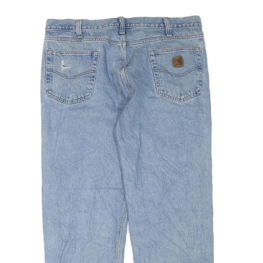 CARHARTT Mens Regular Fit Light Blue Denim Jeans W40 L30 Classic Cotton Blend