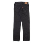 LEVI'S 501 Jeans Distressed Womens Grey Regular Straight W27 L30