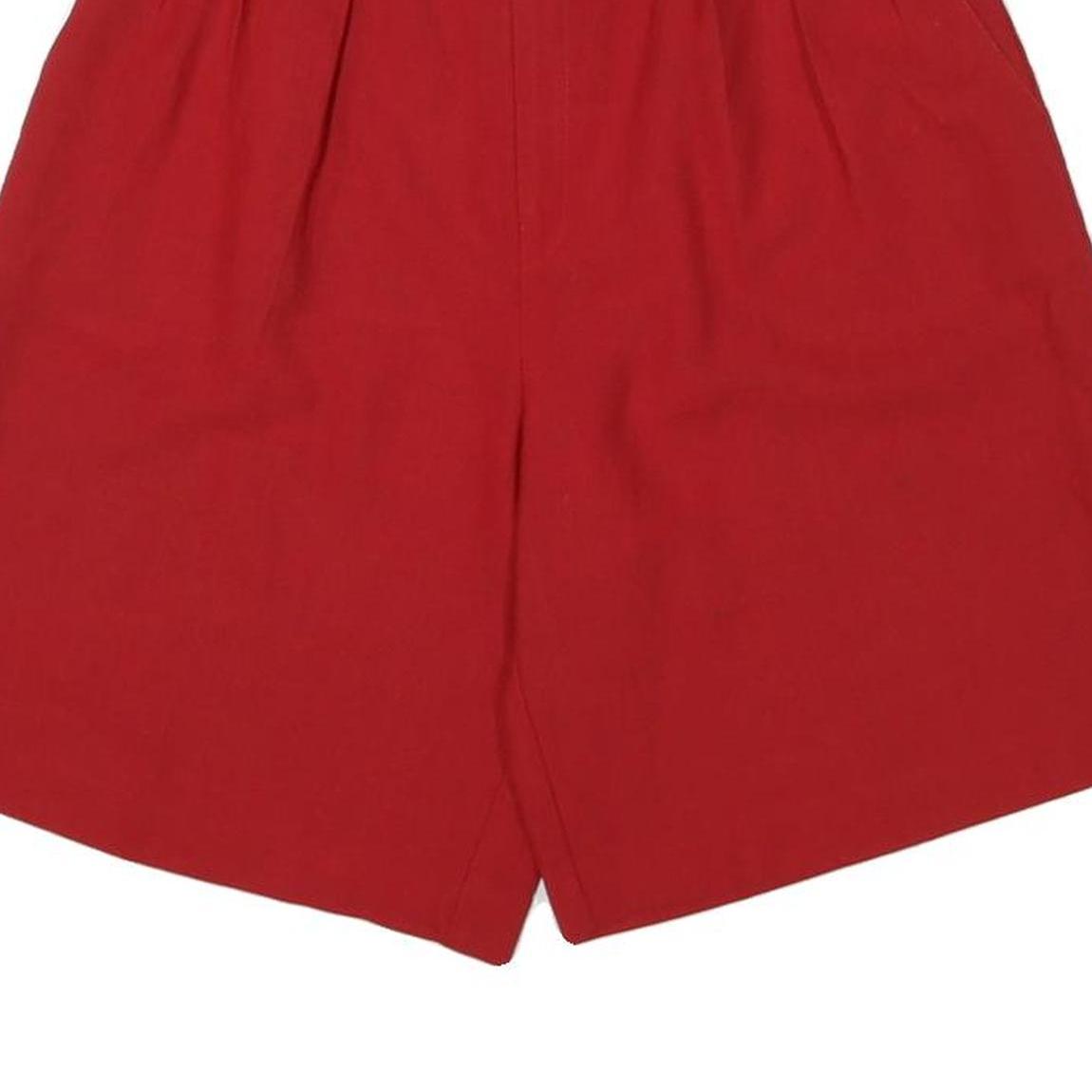 BRIGGS Womens Shorts Red Casual Classic M W26 Comfortable Cotton Blend