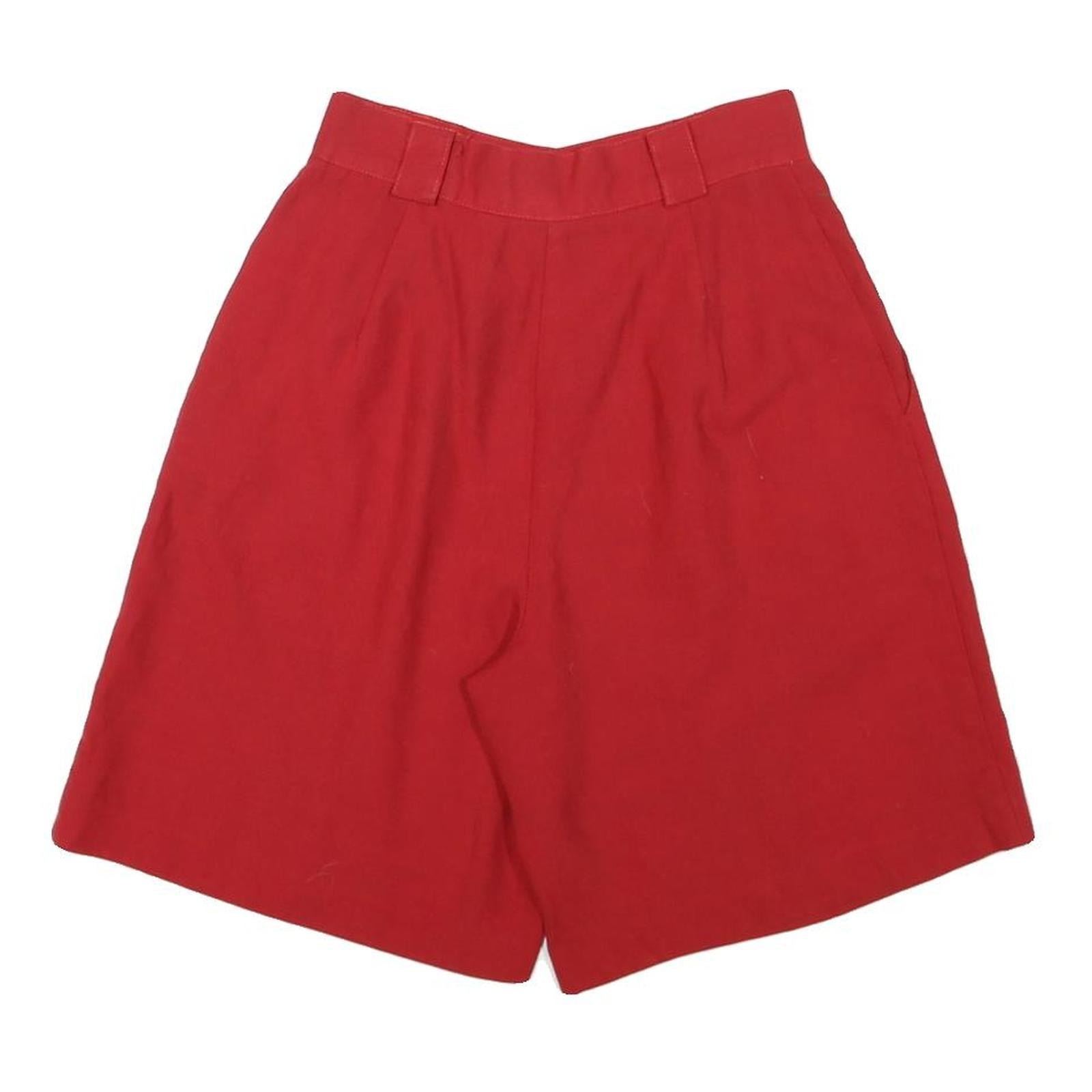 BRIGGS Womens Shorts Red Casual Classic M W26 Comfortable Cotton Blend